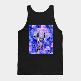 ELEPHANT AND FLOWERS Tank Top